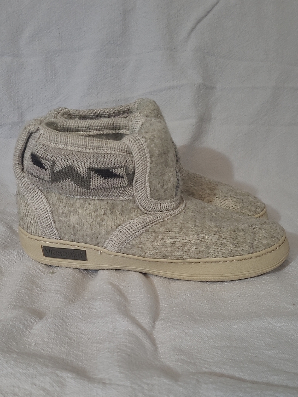 WESENJAK Virgin Wool Slippers Womens Size EU 38 (US 7/8)